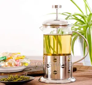 1000ml Stainless Steel Glass Coffee Pot