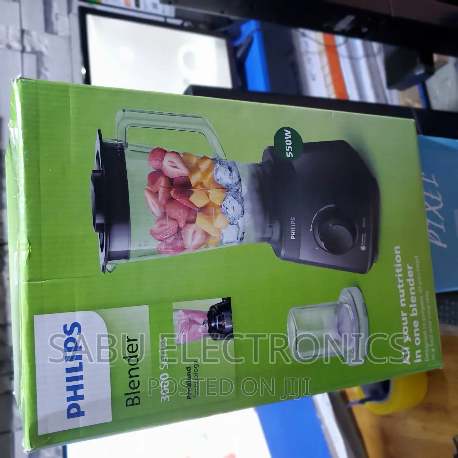 Philips Blender 3000 Series, 550w, Plastic Jar and Pulse