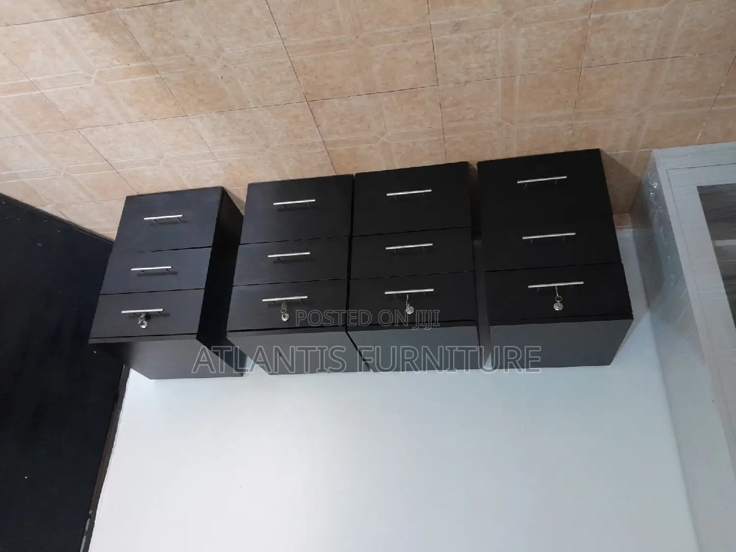 Black Storage Drawers
