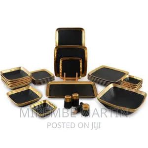 30 Pieces Porcelain Plates Bowls Side Plates Dinner Set