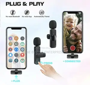 Wireless Lavalier Microphone Type C Mic for Interview