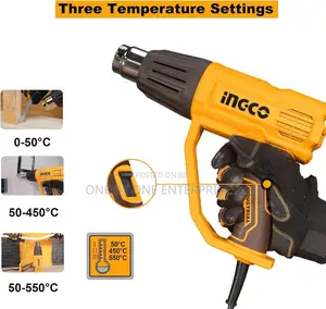 INGCO Heat Gun, 2000W Heavy Duty Hot Air Gun