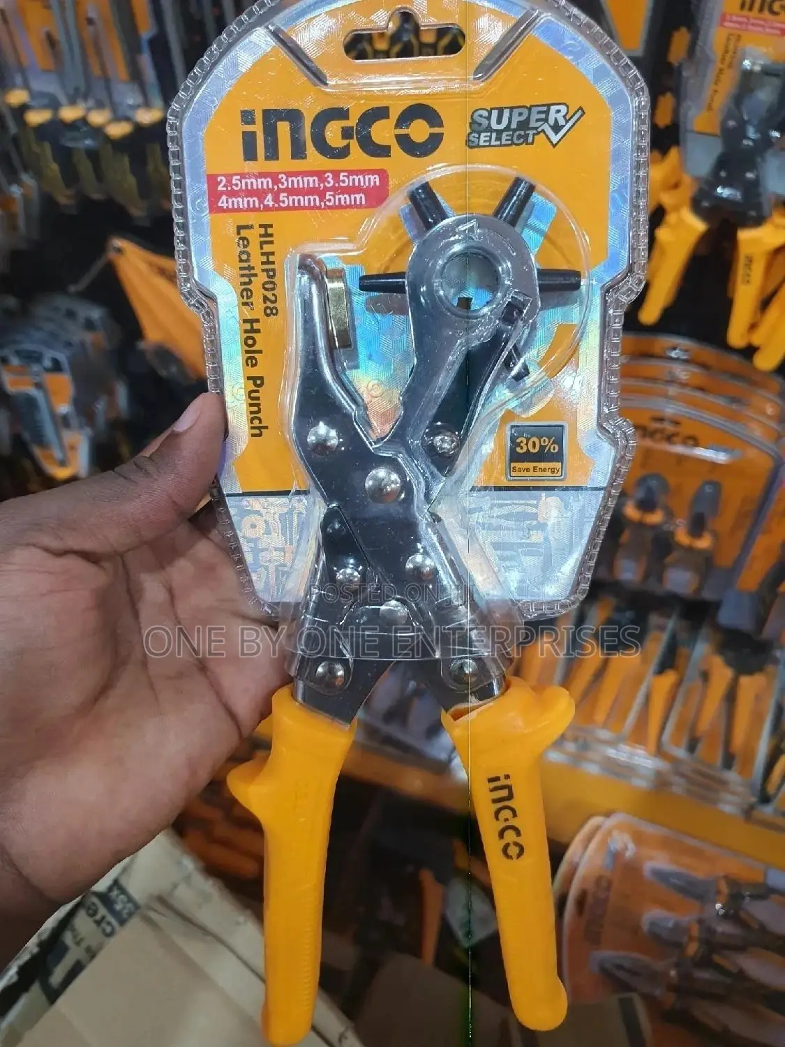 Ingco Leather Hole Punch For Making Holes In Belts