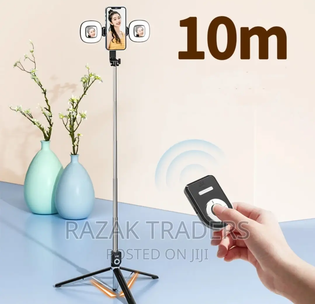 Bluetooth Telescopic Selfie Tripod, High: 100CM