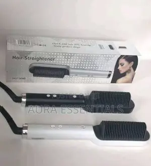Temperature Control Hair Straightener Comb