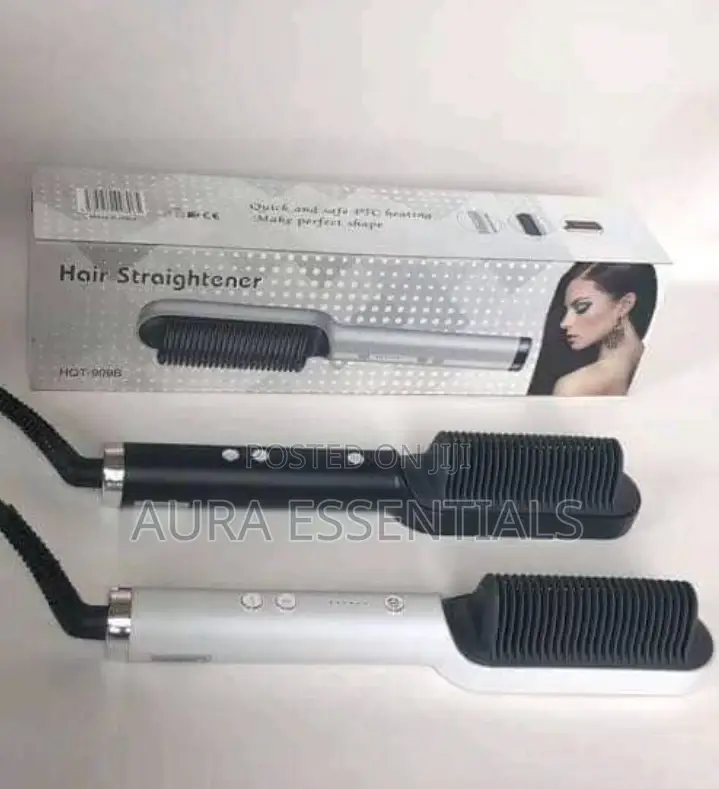 Temperature Control Hair Straightener Comb