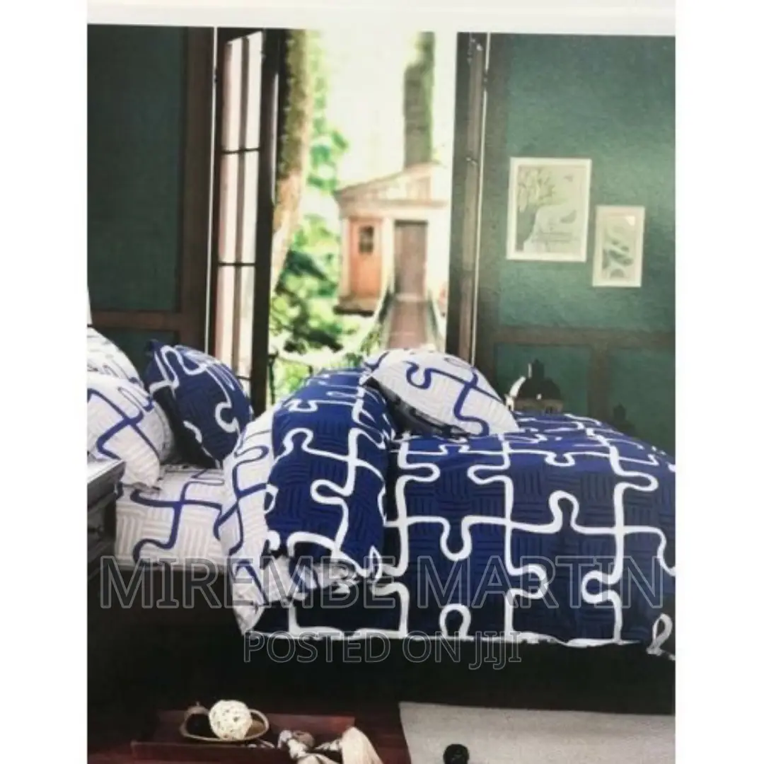 Puzzle Duvet Set With a Bedsheet and 2 Pillowcases