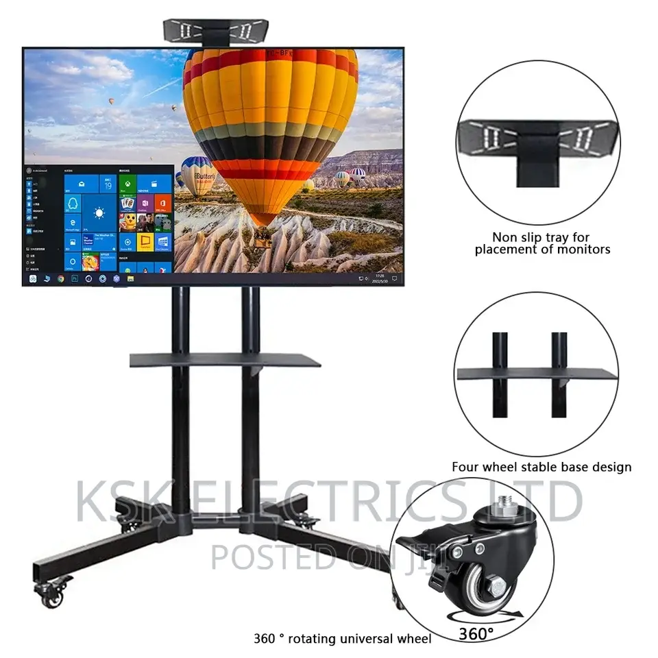Mobile Moveable Tv Stand Cart