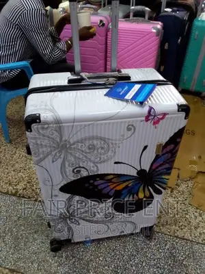 Vip Travelling Adventure Suitcase. Large.( White)