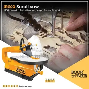 Ingco Scroll Saw 85w Speed:0-1450rpm(Anti-Vibration Design )