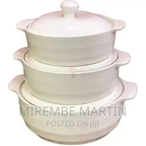 3 Piece Self Design Soup Food Serving Dishes Bowls Pots-