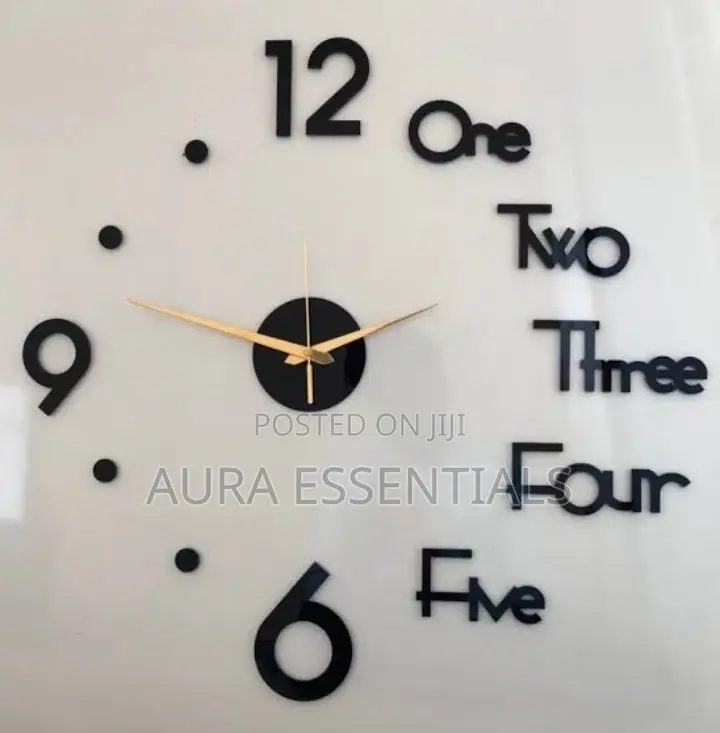3D Large Luminous Wall Clock