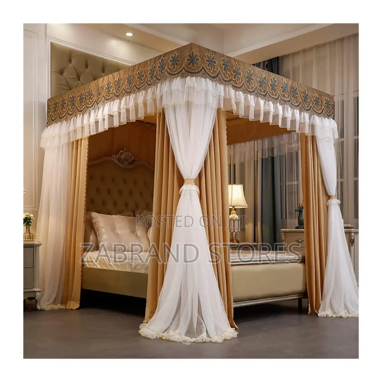 6*6 Corner Bed Canopy for Single Bed