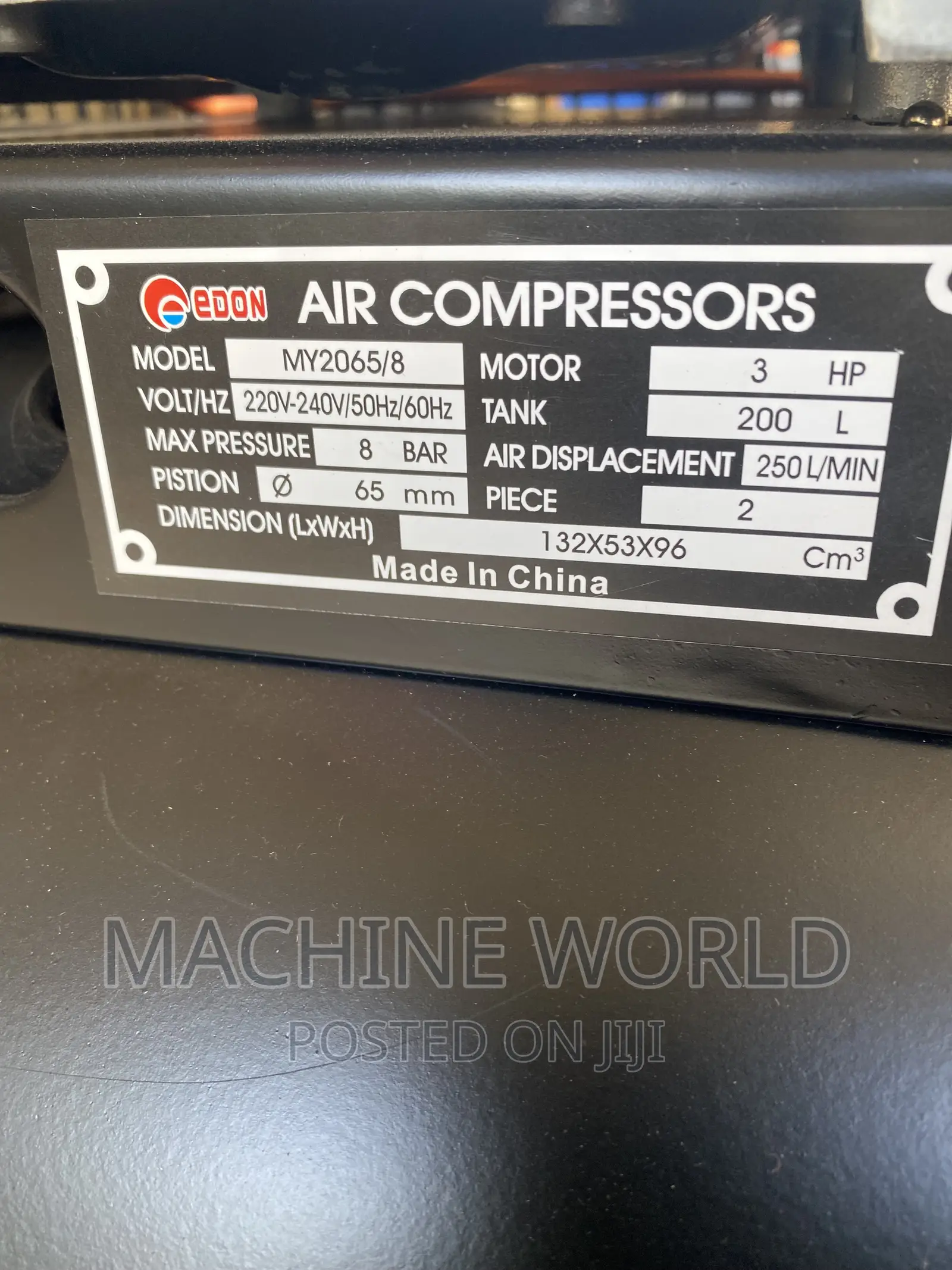 Compressor 200ltrs Edon (Italian Design)