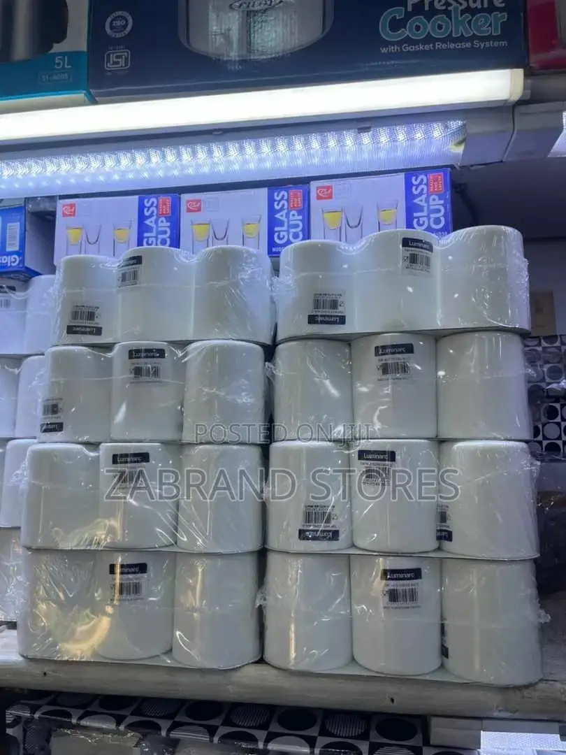 Luminarc White Plain Cups