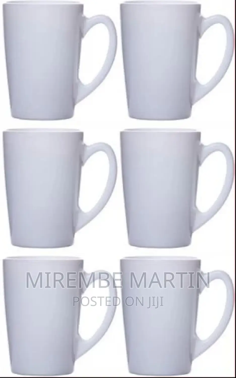 Luminarc 6 Pieces of Luminarc Plain Tea Coffee Mug Cups -