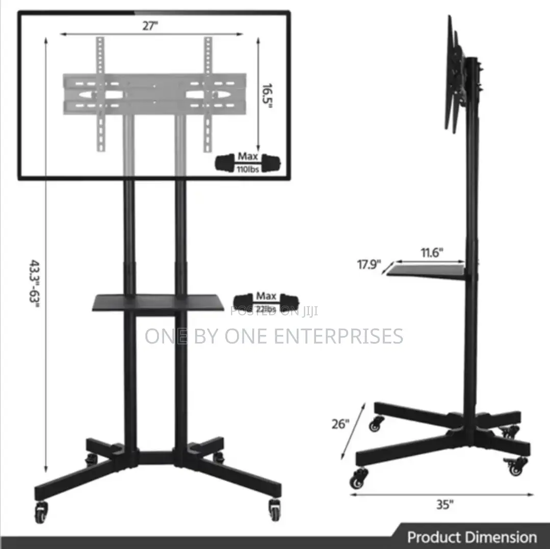 Mobile Tv Stand Rolling for Exhibition and Conferences