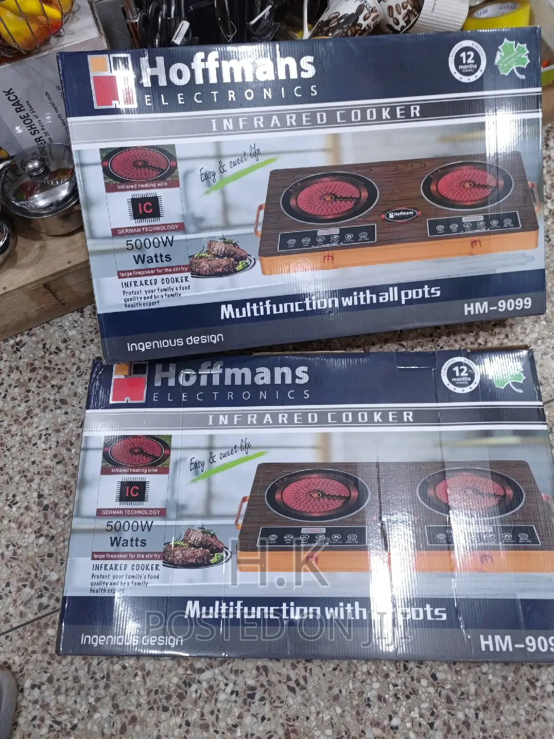 Hoffman Double Infrared Cooker 5000W