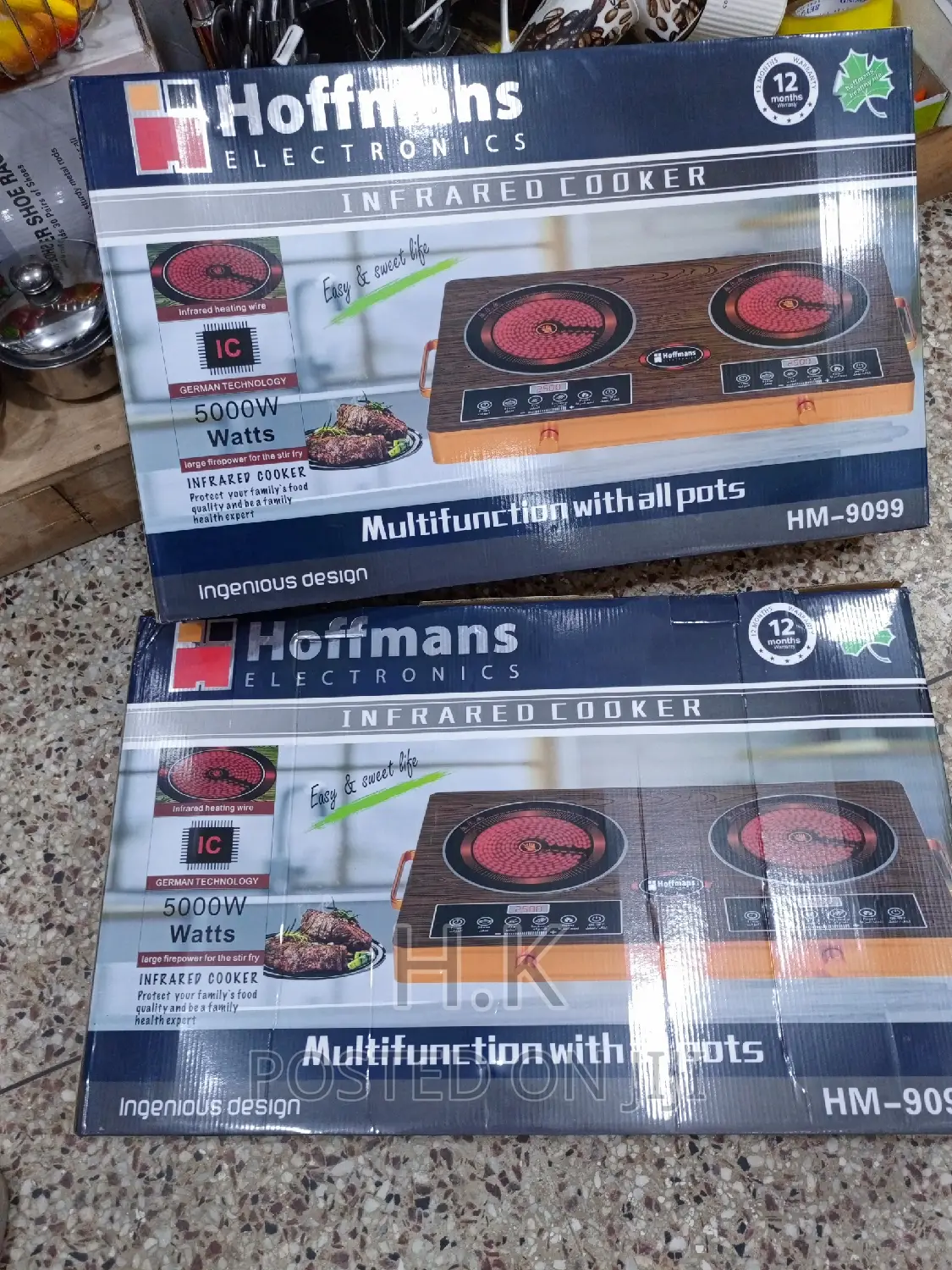 Hoffman Double Infrared Cooker 5000W