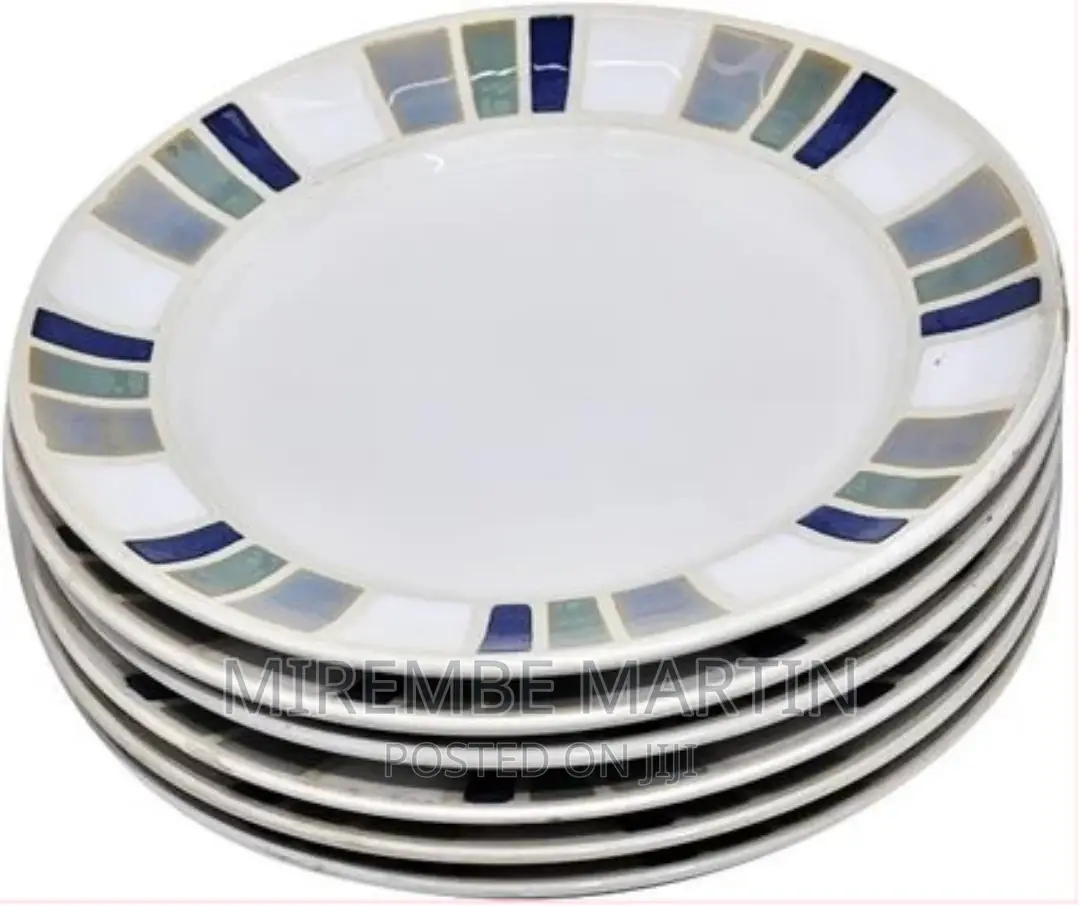 6pieces Blue Designed Side Plates –