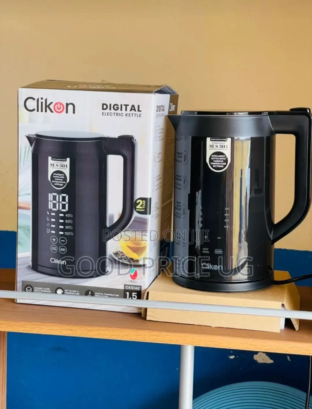 Clikon Digital Electric Kettle.