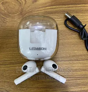 Ledason Wireless Gaming Earbuds With Charging Case White