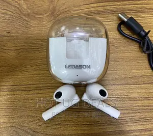 Ledason Wireless Gaming Earbuds With Charging Case White