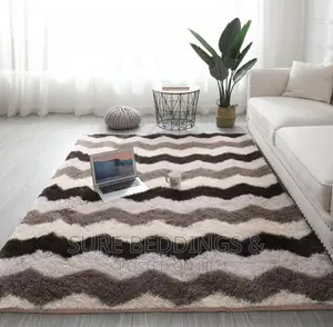 Stripped Fluffy Carpet