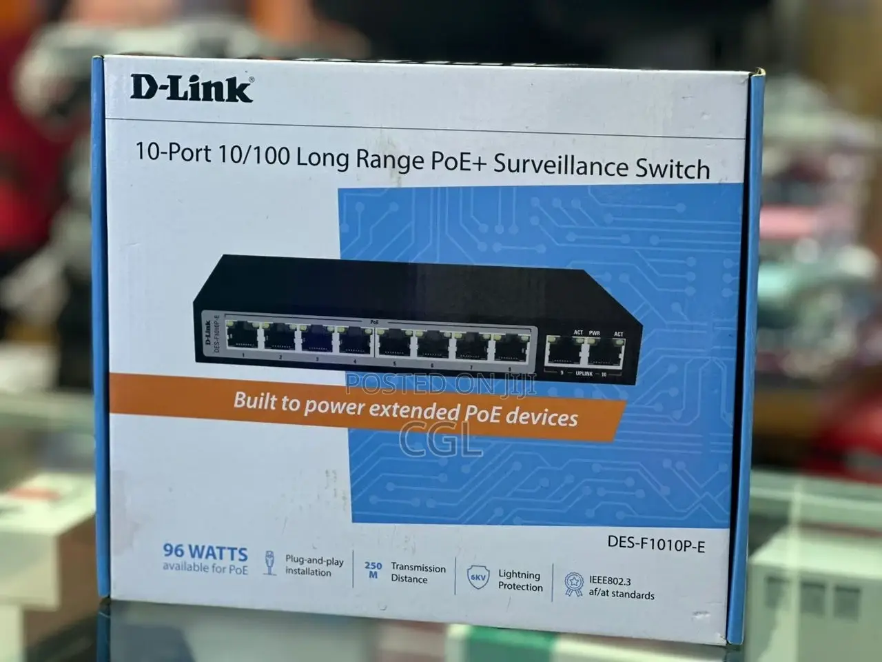 D-Link 8port Long Range Poe+Surveillance 10port Poe Dlink