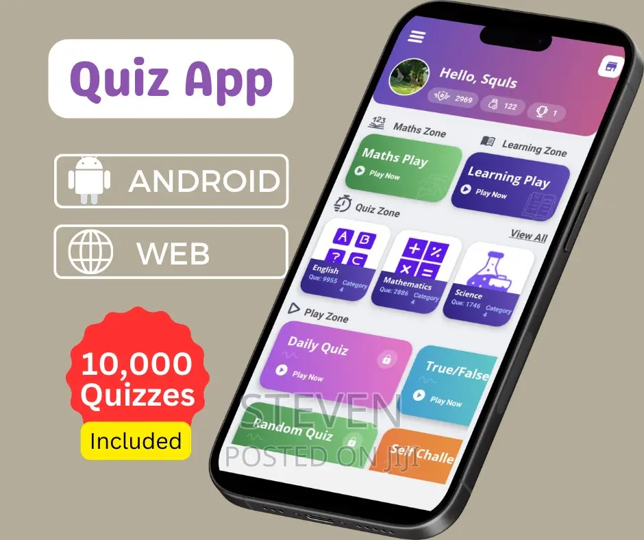 Quiz Apps - Android And Web With Admin Panel