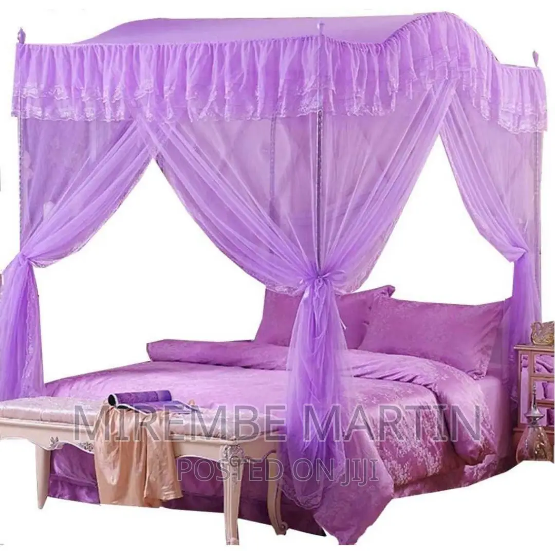 Luxurious Curved Mosquito Net With Poles –
