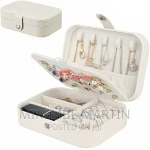 Double Layer Soft Travel Jewelry Box Organizer