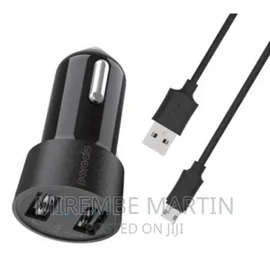 Porodo PD-M8J622M-BK – Dual USB Car Charger