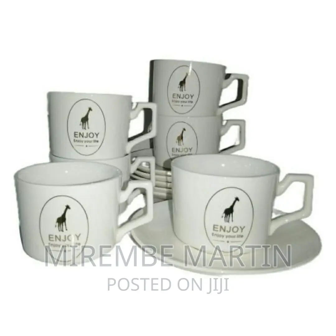 Restaurants and Office 6 Piece Tea Coffee Cups And6 Saucers