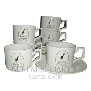 Restaurants and Office 6 Piece Tea Coffee Cups And6 Saucers