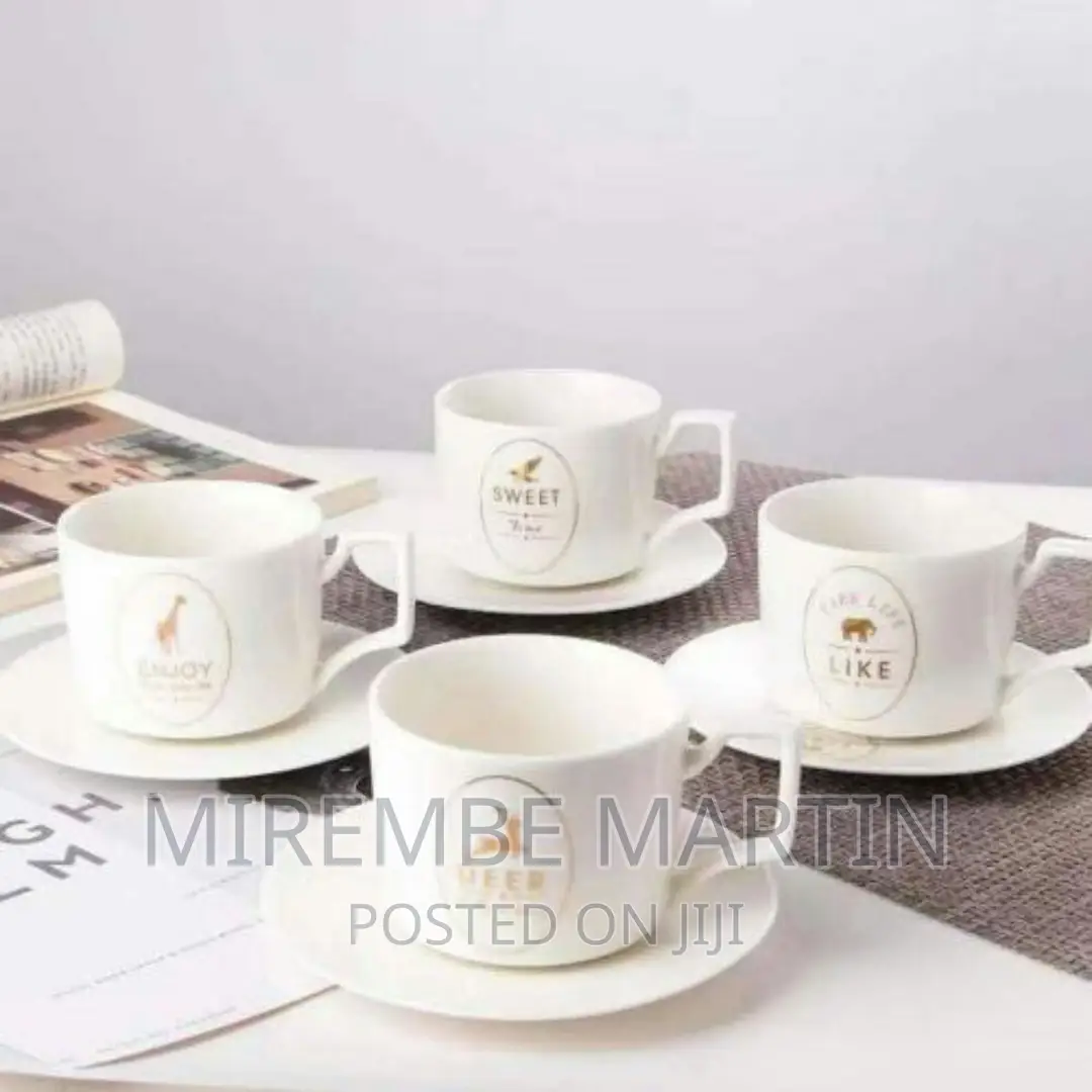 Restaurants and Office 6 Piece Tea Coffee Cups And6 Saucers