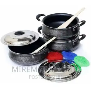 6 Pieces of Non-Stick Enamel Serving Saucepans Cookware