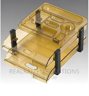 OMEGA Unbreakable Executive File Tray Organiser With Top