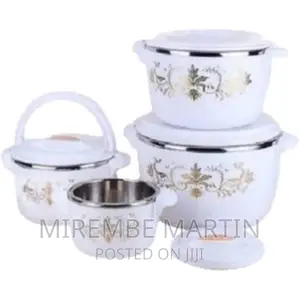 4pcs Flowered Insulated Hot Pot Dishes Food Warmer