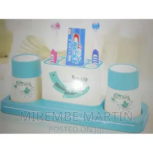 Multipurpose Toothbrush Holder Toothpaste Dispenser Stand –