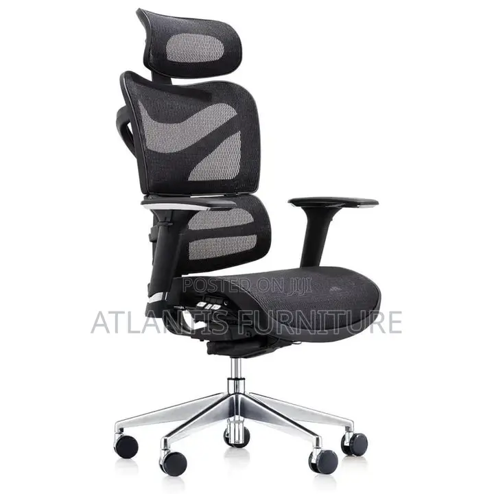 Movable Hands Office Chair With Headrest