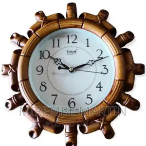 SONAM Quartz Wall Clock With Round Dial Shape