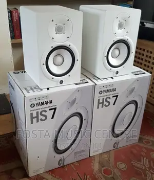 Yamaha Hs7 Studio Monitor Speakers (White) Music Production