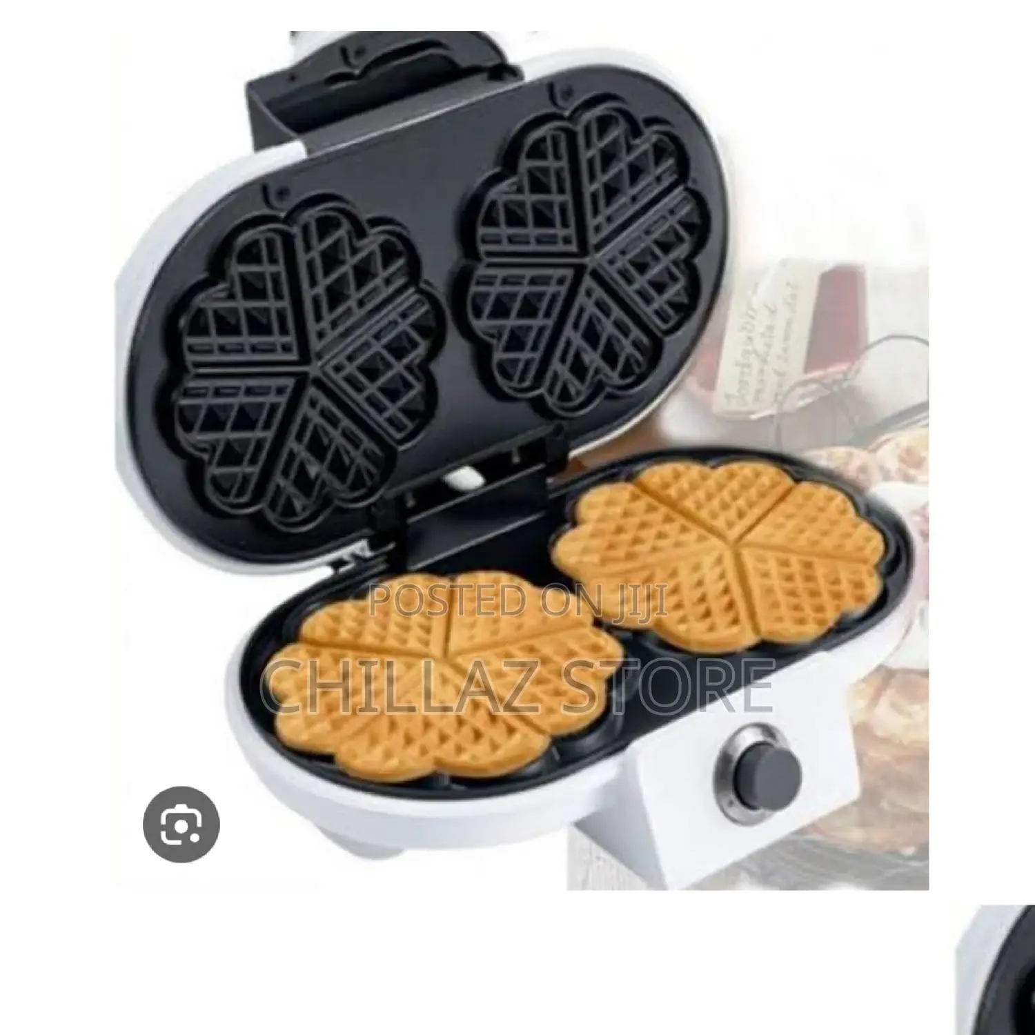 Double Heart Waffle Maker.