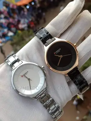 CURREN Black Stainless Steel Watch for Women - Rosegold