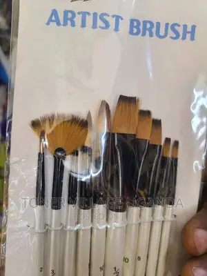 Tip Top Artist Brush 10pcs (Round+Flat+Fan)