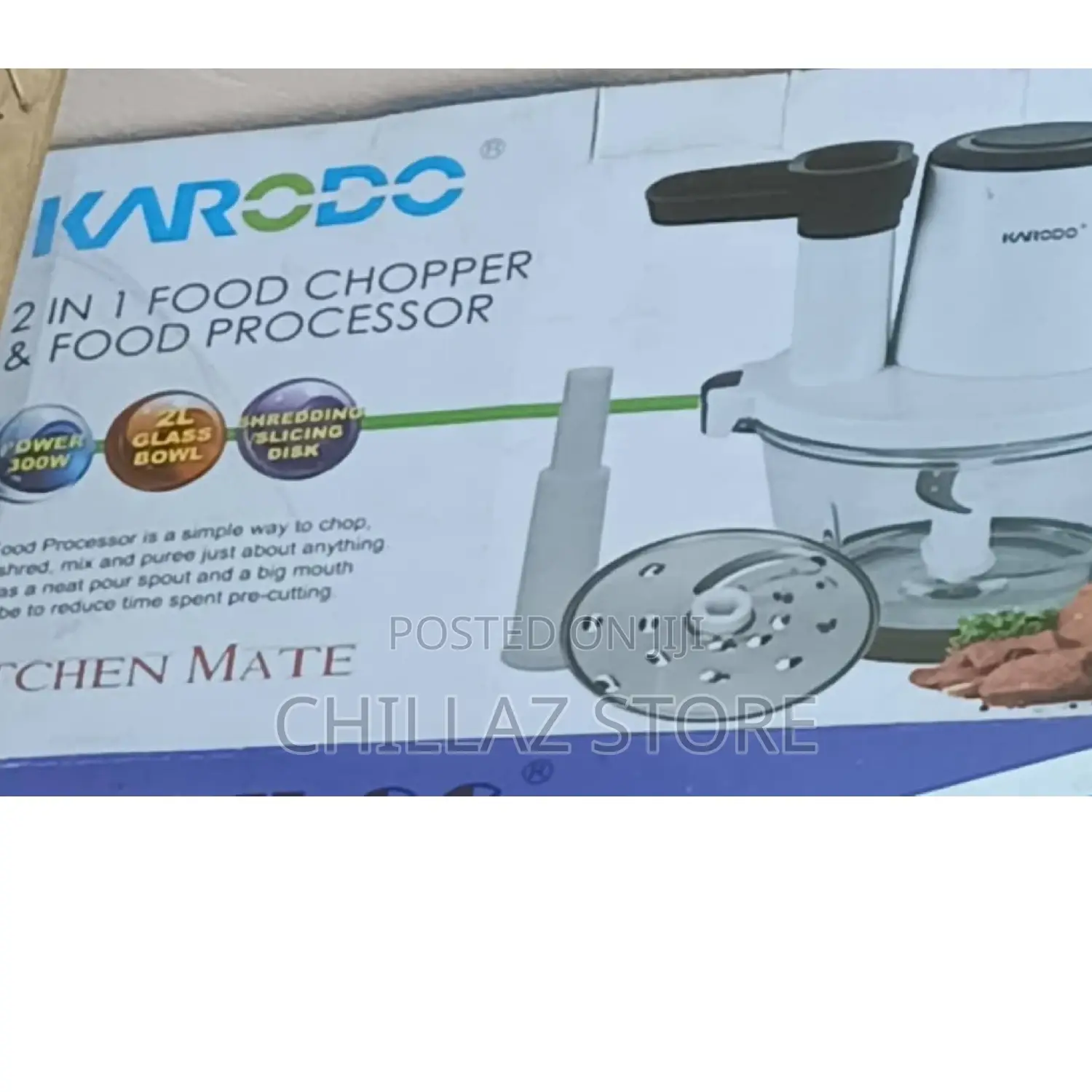 2in1 Karodo Food Chopper Processor.