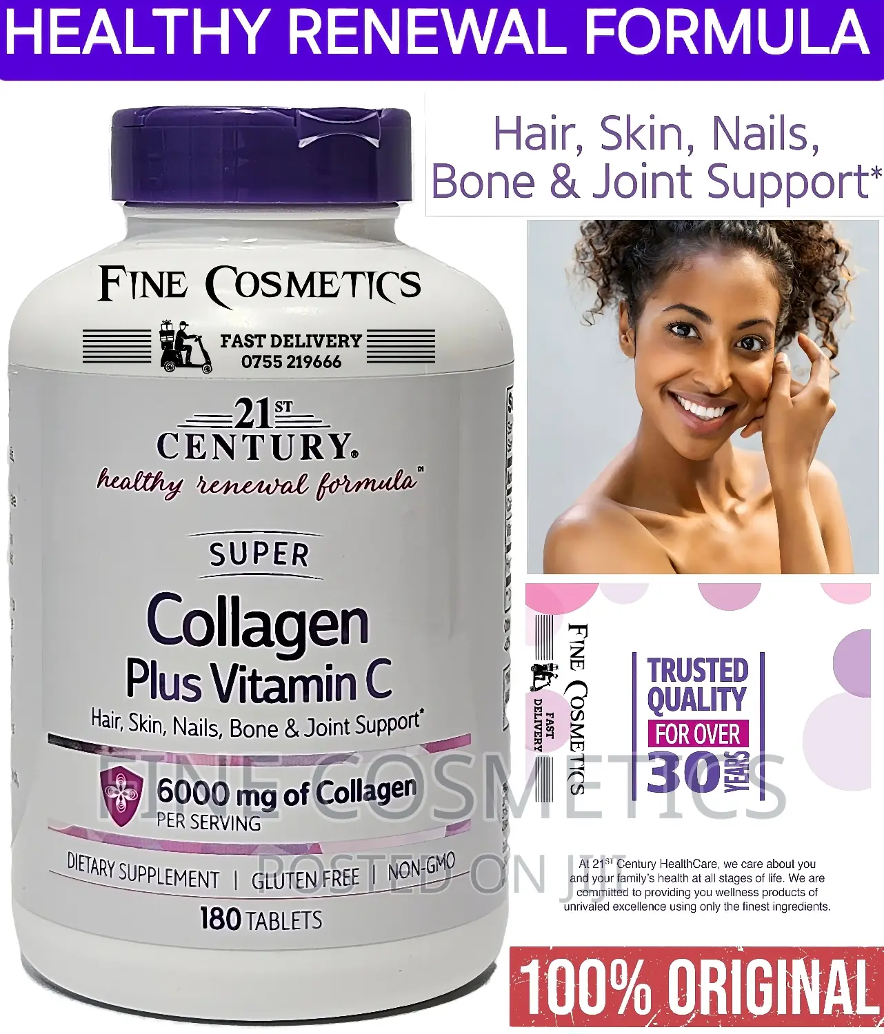 21st CENTURY True Science of Super Collagen for Skin Joint