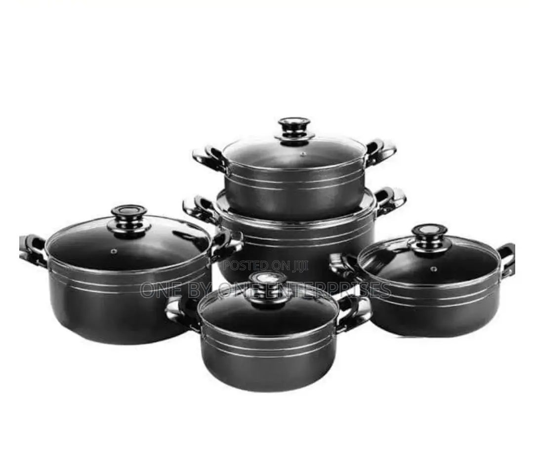 Tornado Non Stick Serving Dishes, 5pcs – Black