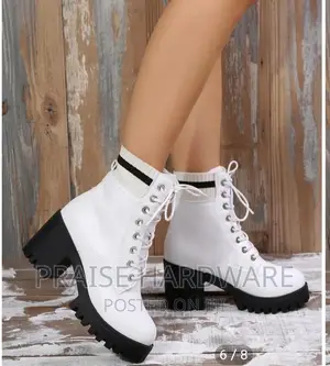White Boots Shoes
